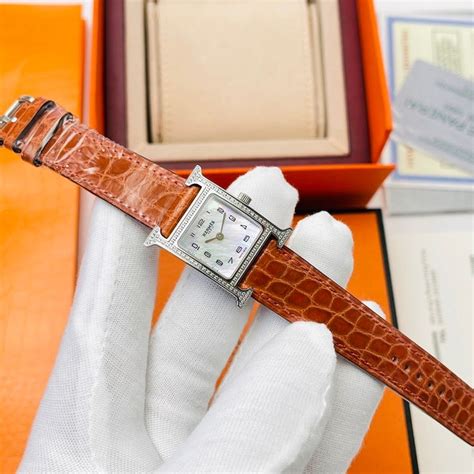 hermes alligator heure h watch mm|Heure H watch, Small model, 25 mm .